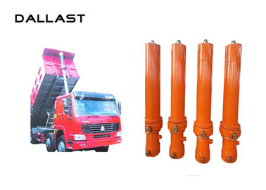 Dump Truck Telescopic Cylinder Multi stage 4 Chromed , Telescopic Hydraulic Ram