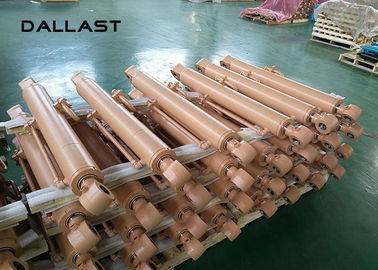 RoHS Double Acting Chromed Hydraulic Oil Cylinder , Custom Hydraulic Cylinders