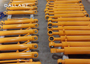 Long Stroke Chromed Fee Double Acting Hydraulic Hoist Cylinder Hallite / NOK Seals