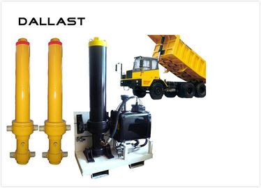 Single Acting Multi Stage Telescopic Hydraulic Cylinder For Dump Truck / Farm Truck