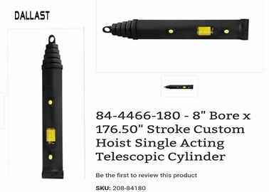 Single Acting  Telescopic Hydraulic Cylinder 4 Stage Bore x 176.50’’ Stroke