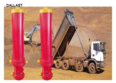 Hollow Dump Truck Hydraulic Cylinder Ram Welded Single Acting