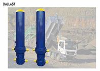 Semi Trailers Telescopic Hydraulic Cylinder Single Acting Long Stroke For Industry Mining