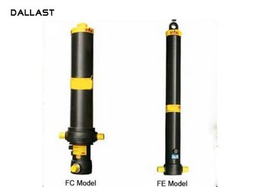 Long Stroke Single Acting Hydraulic Cylinder 3 4 5 Stage Lifting 13 - 90 Ton Dump Truck Tipper