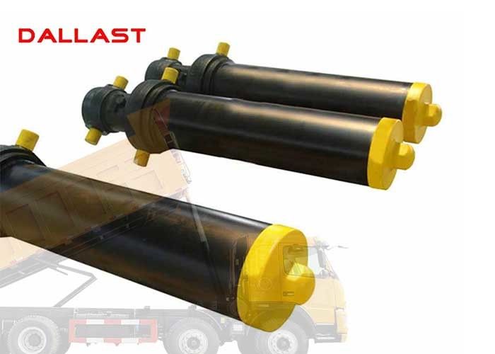 Hollow Plunger Single Acting Telescopic Cylinder Dump Truck Front Hydraulic Type