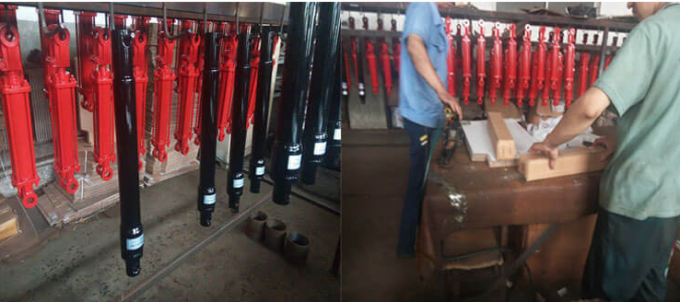 Polished Chrome Piston Rod Telescopic Hydraulic Cylinder Tempered Tube CE Approval